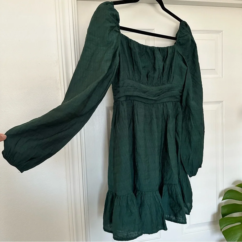 Lovely Day Hunter Green Dress - Picture 2 of 8